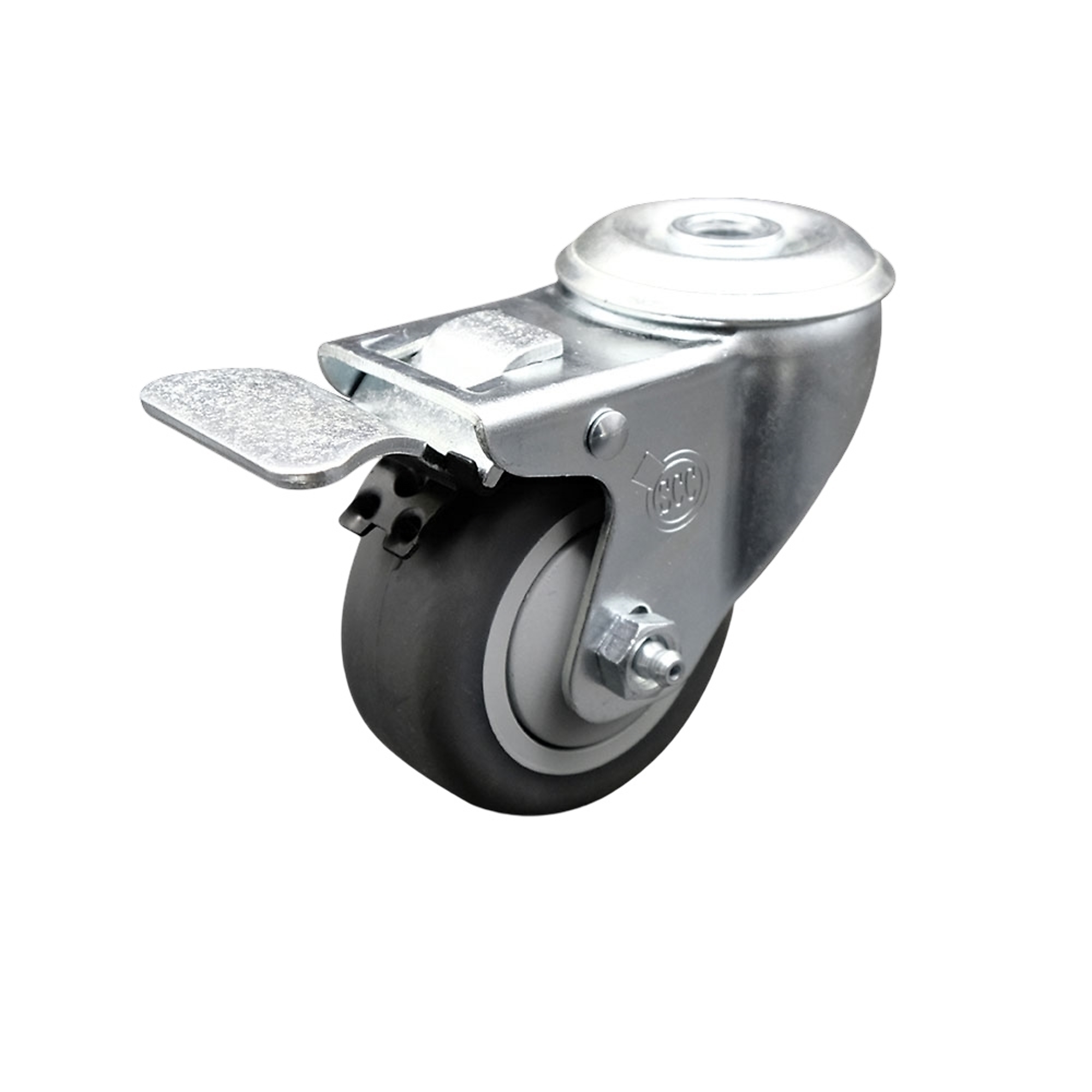 Service Caster, 3in. x 1 1/4in. Stem Caster, Wheel Diameter 3 in, Caster Type Swivel, Package (qty.) 1, Model# SCC-BHTTL20S314-TPRB